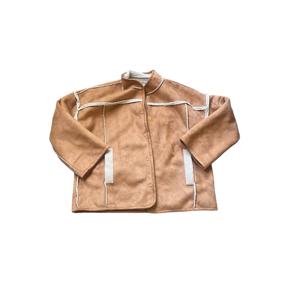 Women’s Tan and White Jacket